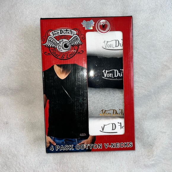 Von Dutch Other - Von Dutch Premium Cotton V-Neck T-Shirts sz M NWT
